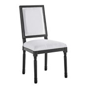 French vintage upholstered fabric dining side chair in black white by Modway additional picture 8