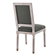 French vintage upholstered fabric dining side chair in natural gray by Modway additional picture 6