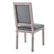 French vintage performance velvet dining side chair in natural gray by Modway additional picture 6