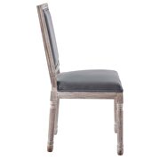 French vintage performance velvet dining side chair in natural gray by Modway additional picture 7