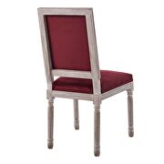 French vintage performance velvet dining side chair in natural maroon by Modway additional picture 6