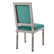 French vintage performance velvet dining side chair in natural teal by Modway additional picture 6