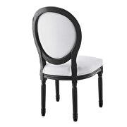 Vintage french upholstered fabric dining side chair in black white by Modway additional picture 6