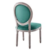 Vintage french performance velvet dining side chair in natural teal by Modway additional picture 7