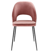 Performance velvet upholstery dining chair in dusty rose finish (set of 2) by Modway additional picture 6