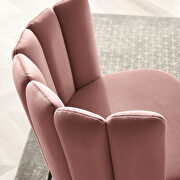Performance velvet upholstery dining chair in dusty rose (set of 2) by Modway additional picture 8