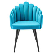 Performance velvet upholstery dining chair in blue finish by Modway additional picture 5