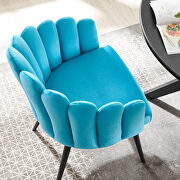 Performance velvet upholstery dining chair in blue finish by Modway additional picture 9