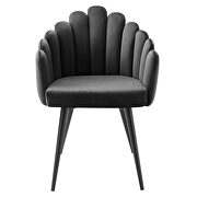 Performance velvet upholstery dining chair in charcoal finish by Modway additional picture 5