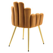 Performance velvet dining chair in gold/ cognac finish (set of 2) by Modway additional picture 5