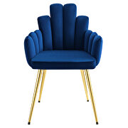 Performance velvet dining chair in gold/ navy finish (set of 2) by Modway additional picture 6