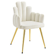 Performance velvet dining chair in gold/ white finish (set of 2) by Modway additional picture 3