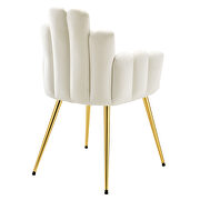 Performance velvet dining chair in gold/ white finish (set of 2) by Modway additional picture 5