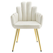 Performance velvet dining chair in gold/ white finish (set of 2) by Modway additional picture 6