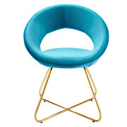 Performance velvet dining chair in gold blue finish (set of 2) by Modway additional picture 6