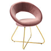 Performance velvet dining chair in gold and dusty rose finish (set of 2) by Modway additional picture 3