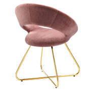 Performance velvet dining chair in gold and dusty rose finish (set of 2) by Modway additional picture 5