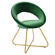 Performance velvet dining chair in gold and emerald finish (set of 2) by Modway additional picture 3