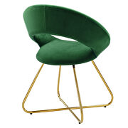 Performance velvet dining chair in gold and emerald finish (set of 2) by Modway additional picture 5