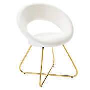 Performance velvet dining chair in gold and white finish (set of 2) by Modway additional picture 3