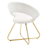 Performance velvet dining chair in gold and white finish (set of 2) by Modway additional picture 5