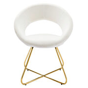 Performance velvet dining chair in gold and white finish (set of 2) by Modway additional picture 6