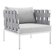 3-piece sunbrella® outdoor patio aluminum seating set in gray additional photo 3 of 9