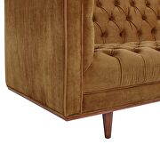 Tufted performance velvet sofa in cognac finish by Modway additional picture 6