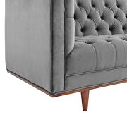 Tufted performance velvet sofa in gray finish by Modway additional picture 6