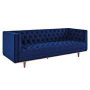 Tufted performance velvet sofa in navy finish by Modway additional picture 2