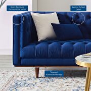 Tufted performance velvet sofa in navy finish by Modway additional picture 7