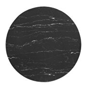 Artificial marble dining table in gold black by Modway additional picture 5