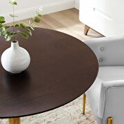 Dining table in gold cherry walnut by Modway additional picture 3