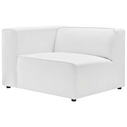 Vegan leather 2-piece sectional sofa loveseat in white by Modway additional picture 4