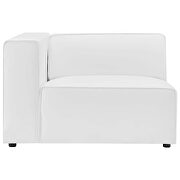 Vegan leather 2-piece sectional sofa loveseat in white by Modway additional picture 6