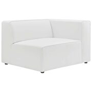 Vegan leather 2-piece sectional sofa loveseat in white by Modway additional picture 8