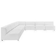 Vegan leather 7-piece sectional sofa in white by Modway additional picture 9