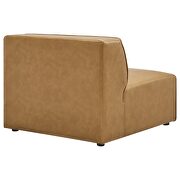 Vegan leather 7-piece sectional sofa in tan additional photo 2 of 10