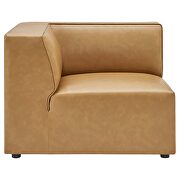 Vegan leather 7-piece sectional sofa in tan by Modway additional picture 7