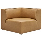 Vegan leather 7-piece sectional sofa in tan by Modway additional picture 8
