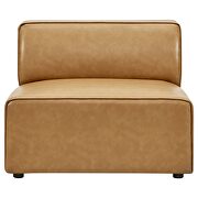 Vegan leather 7-piece sectional sofa in tan by Modway additional picture 12