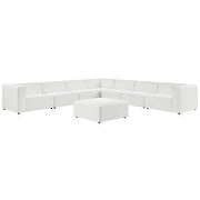 Vegan leather 8-piece sectional sofa set in white finish by Modway additional picture 2