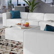 Vegan leather 8-piece sectional sofa set in white finish by Modway additional picture 15