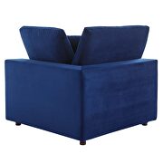 Down filled overstuffed performance velvet loveseat in navy by Modway additional picture 6