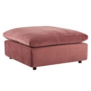 Down filled overstuffed performance velvet 4-piece sectional sofa in dusty rose by Modway additional picture 8
