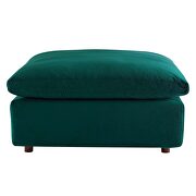 Down filled overstuffed performance velvet 4-piece sectional sofa in green by Modway additional picture 6