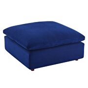 Down filled overstuffed performance velvet 4-piece sectional sofa in navy by Modway additional picture 6