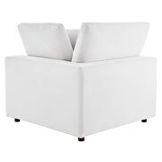 Down filled overstuffed performance velvet 4-piece sectional sofa in white by Modway additional picture 4