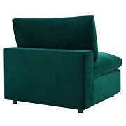 Velvet fabric 5-piece modular sectional sofa in green by Modway additional picture 12