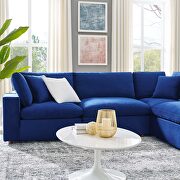 Down filled overstuffed performance velvet 6-piece sectional sofa in navy by Modway additional picture 11